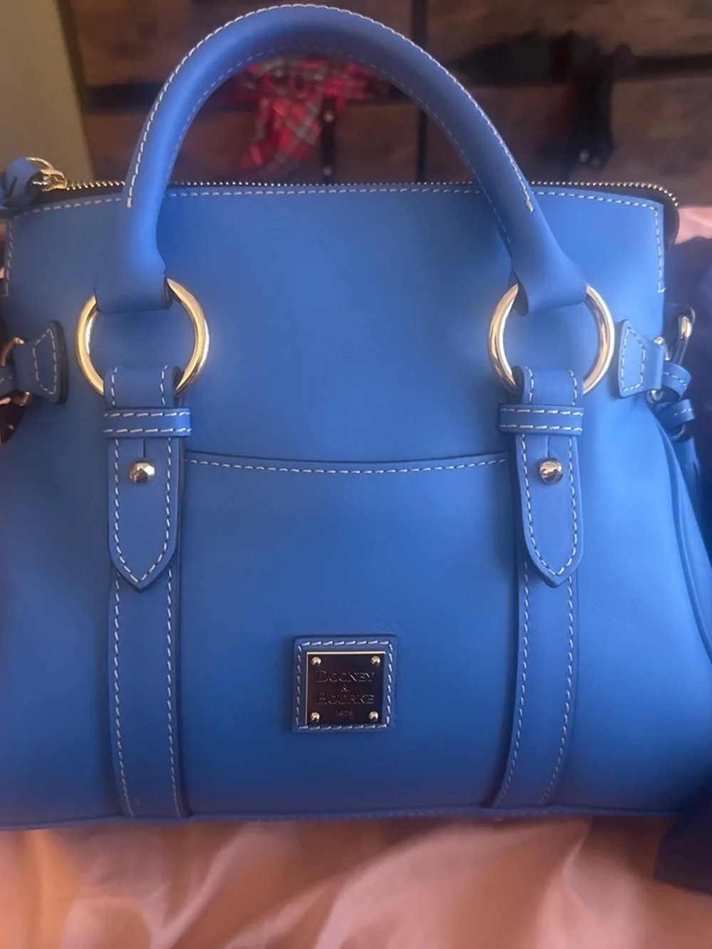Dooney & Burk Blue Penrose Satchel Purse